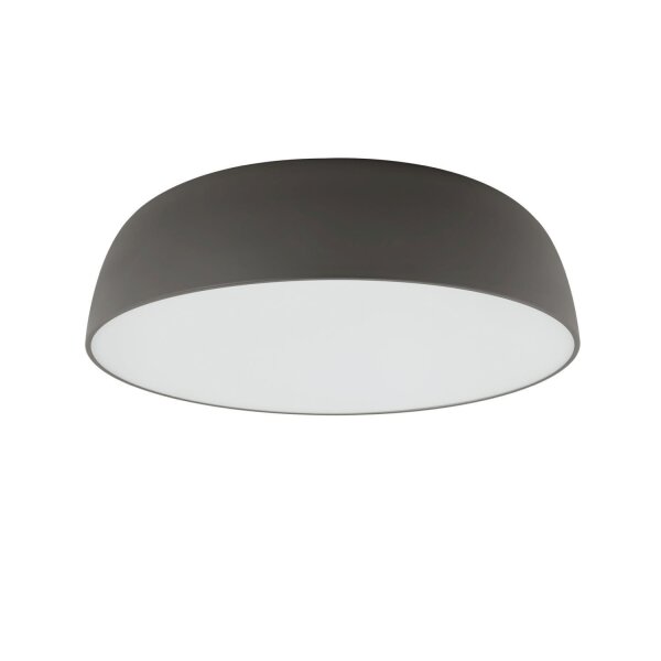 Runde Deckenleuchte Grau E27 Ø58 cm blendarm wohnlich