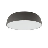 Runde Deckenleuchte Grau E27 Ø58 cm blendarm wohnlich