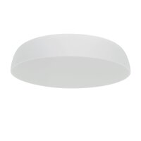 Weiße Deckenleuchte Metall E27 10-flammig L:78 cm rund