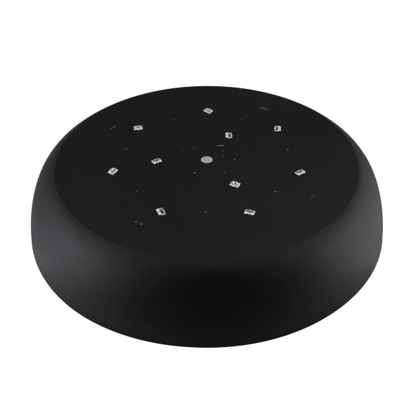Runde Deckenlampe Schwarz E27 Ø78 cm blendarm wohnlich