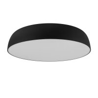 Runde Deckenlampe Schwarz E27 Ø78 cm blendarm...