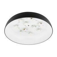 Runde Deckenlampe Schwarz E27 Ø78 cm blendarm...