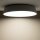 Runde Deckenlampe Metall E27 10-flammig L:78 cm in Grau