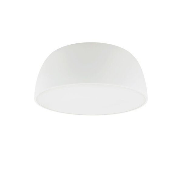 Deckenlampe Metall Weiß 3-flmg gemütlich E27 38 cm rund