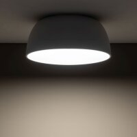 Deckenlampe Metall Weiß 3-flmg gemütlich E27...