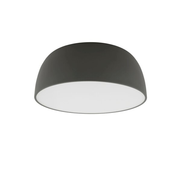 Deckenleuchte 3-flammig Metall Grau wohnlich E27 Ø38 cm
