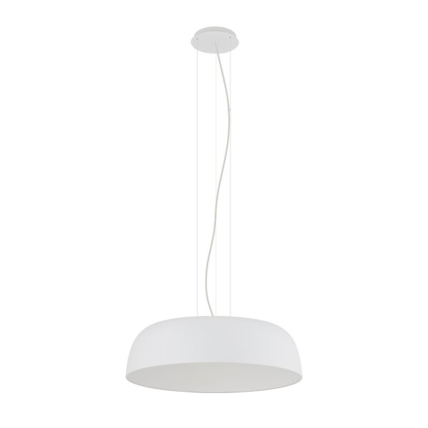 Pendelleuchte Weiß Metall Ø58 cm E27 7-flmg blendarm