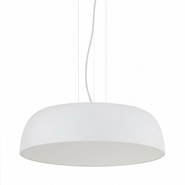 Pendelleuchte Weiß Metall Ø58 cm E27 7-flmg blendarm