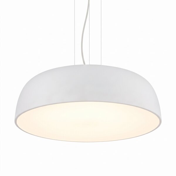Pendelleuchte Weiß Metall Ø58 cm E27 7-flmg blendarm