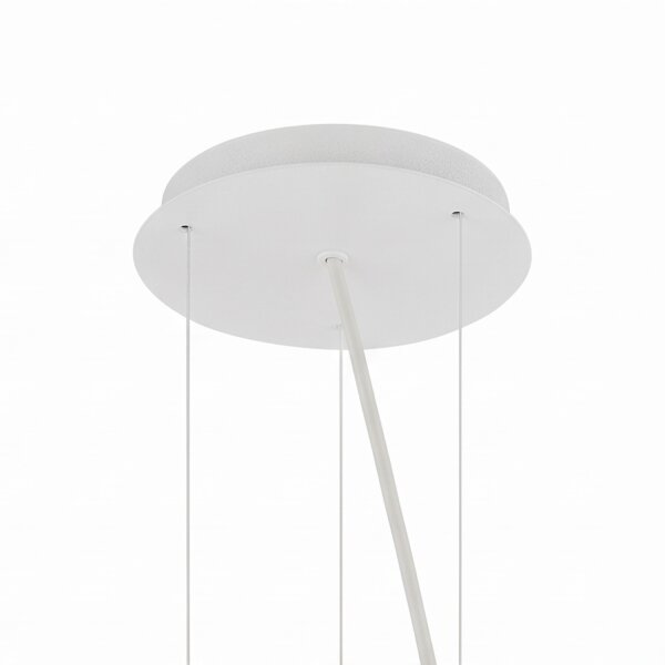Pendelleuchte Weiß Metall Ø58 cm E27 7-flmg blendarm