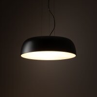 Hängelampe Schwarz Metall Ø58 cm E27 7-flmg...