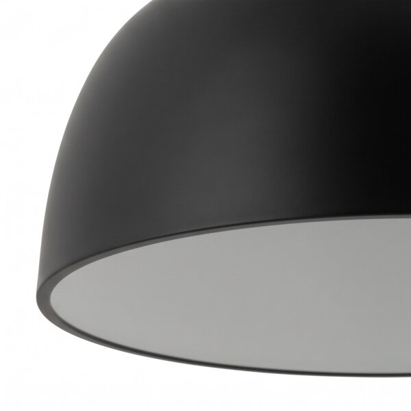 Hängelampe Schwarz Metall Ø38 cm rund E27 verstellbar