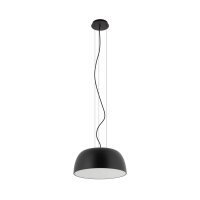 H&auml;ngelampe Schwarz Metall &Oslash;38 cm rund E27...