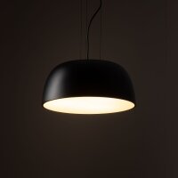 Hängelampe Schwarz Metall Ø38 cm rund E27...
