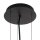 Hängelampe Schwarz Metall Ø38 cm rund E27 verstellbar