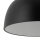Hängelampe Schwarz Metall Ø38 cm rund E27 verstellbar