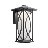 Wandleuchte au&szlig;en H: 32,3 cm IP44 E27 Balkon Terrasse