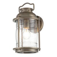 Wandleuchte au&szlig;en Aluminium Glas 34,6 cm hoch IP44 E27
