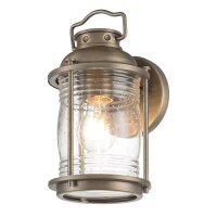 Au&szlig;enwandlampe Glas Aluminium E27 IP44 H: 27,8 cm...