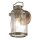 Außenwandlampe Glas Aluminium E27 IP44 H: 27,8 cm Vintage