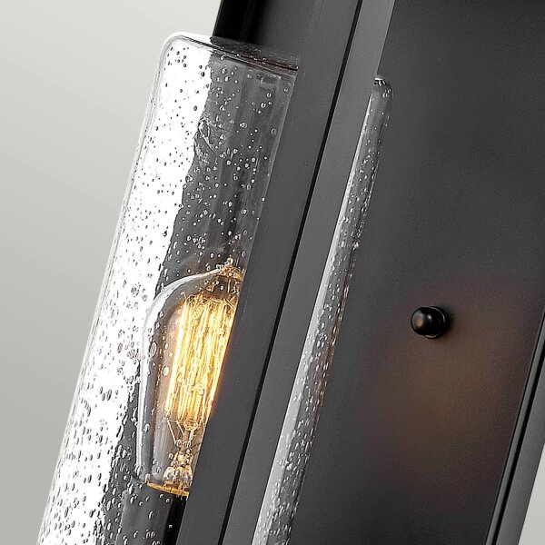 Wand Außenlampe Vintage E27 IP44 H: 51,8 cm Schwarz