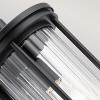 Wandleuchte außen IP44 40,6 cm hoch Aluminium Glas E27