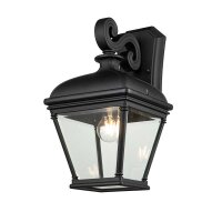 Wandleuchte au&szlig;en Schwarz 42,2 cm hoch IP44 E27