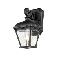 Wandlampe au&szlig;en Aluminium Glas 27,4 cm hoch IP44 E27