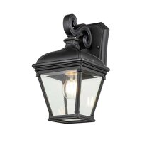 Au&szlig;enwandleuchte Schwarz H: 33,4 cm IP44 Vintage...