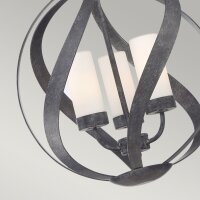 Pendelleuchte außen Metall Glas 3x E14 IP44...