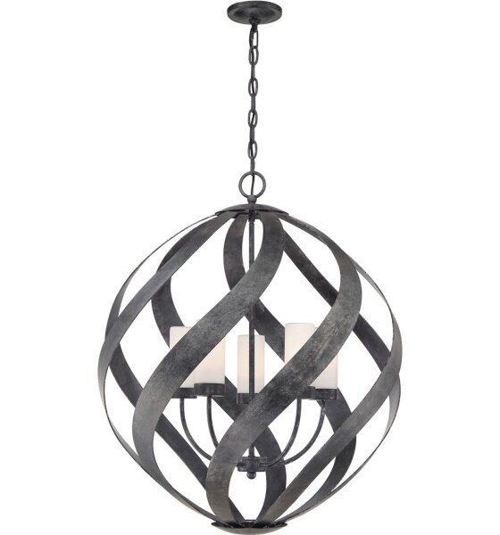 Außenlampe hängend Ø 66 cm groß höhenverstellbar IP44 E14