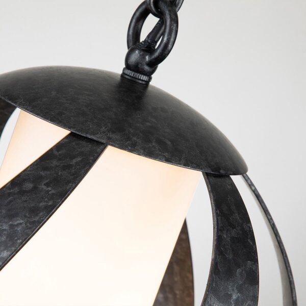 Außenlampe Glas Metall E27 IP44 H: max. 287,3 cm Modern