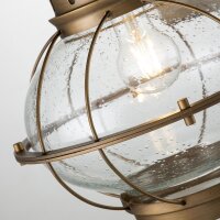 Außenwandlampe Kugelschirm Aluminium Glas 51 cm...