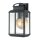Außenwandlampe Aluminium Glas H: 36,8 cm IP44 E27 Grau