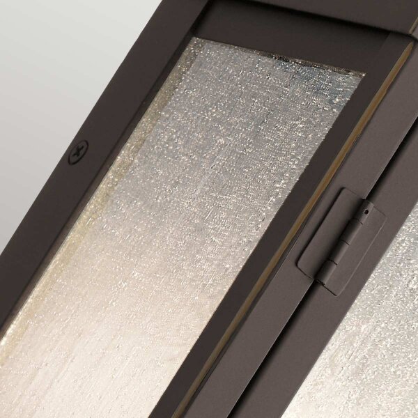 Wandleuchte außen Aluminium Glas H: 37,2 cm IP44 in Bronze