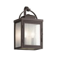 Wandleuchte außen Aluminium Glas H: 37,2 cm IP44 in...