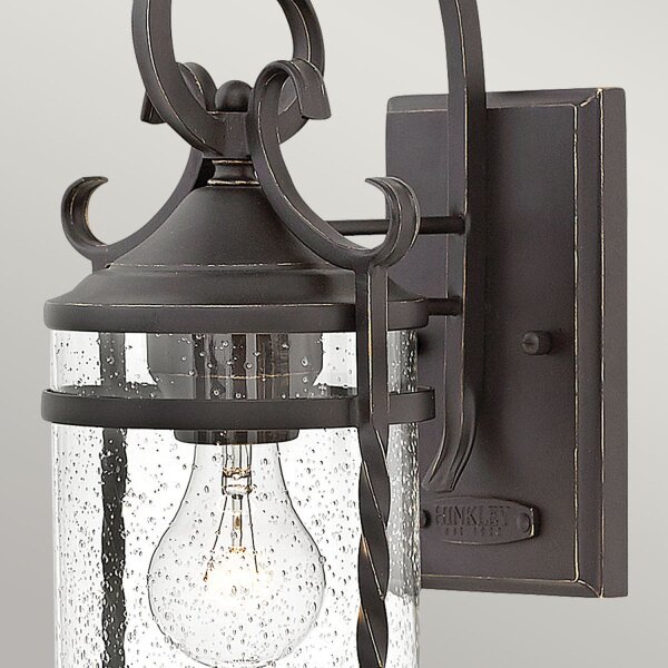 Außenlampe Vintage Aluminium Glas E27 IP44 33 cm hoch