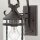 Außenlampe Vintage Aluminium Glas E27 IP44 33 cm hoch