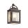 Außenlampe Wand Aluminium Glas IP44 H: 27,9 cm Vintage