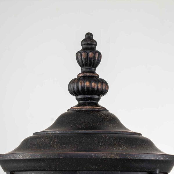 Außenwandleuchte Glas Aluminium IP44 H: 54,3 cm in Bronze