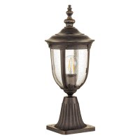 Sockelleuchte Garten IP44 46,6 cm hoch Rustikal in Bronze