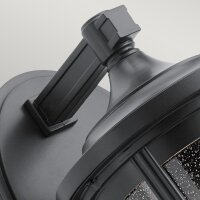 Außenwandleuchte E27 IP44 37,1 cm hoch Glas Alu...