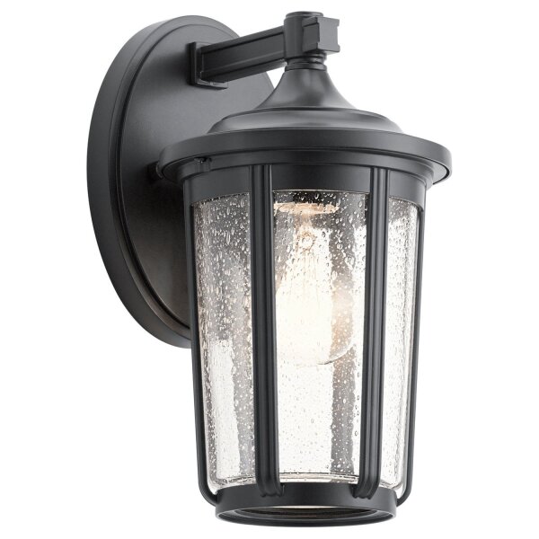Außenwandleuchte Schwarz Vintage E27 IP44 27,9 cm hoch