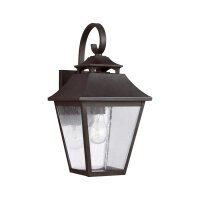 Außenwandlampe Edelstahl Glas IP44 40,6 cm hoch...