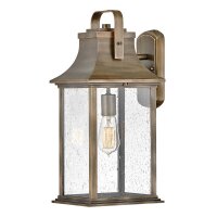Au&szlig;enleuchte Wand H: 48,3 cm IP44 E27 in Bronze Alu Regenglas
