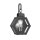 Wand Außenleuchte Vintage Alu Glas H: 41,8 cm IP44 E27