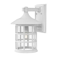 Wandlampe au&szlig;en Wei&szlig; H: 38,9 cm IP44 E27 Vintage