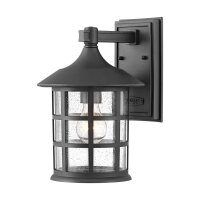 Au&szlig;enleuchte Wand H: 30,1 cm IP44 Schwarz E27