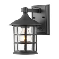 Au&szlig;enlampe Wand E27 IP44 H: 23,8 cm Schwarz LOUTH