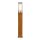 Pollerleuchte Edelstahl Teak Holz IP55 70 cm hoch blendarm